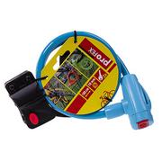 Akcesoria rowerowe - PROFEX Blokada rowerowa, Safe Fun, 100 cm x 10 mm, niebieski - miniaturka - grafika 1