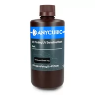 Filamenty i akcesoria do drukarek 3D - Żywica do drukarki 3D - Anycubic 3D Printing UV Sensitive Resin Basic 1Kg - Translucent Green - miniaturka - grafika 1