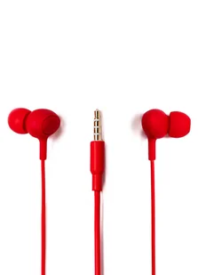 Tellur Basic Sigma Wired In-Ear Headphones With Microphone, red - Słuchawki - miniaturka - grafika 1