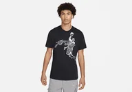 Koszulki męskie - Nike Air Jordan Dri-Fit Graphic Crew Tee Black - miniaturka - grafika 1