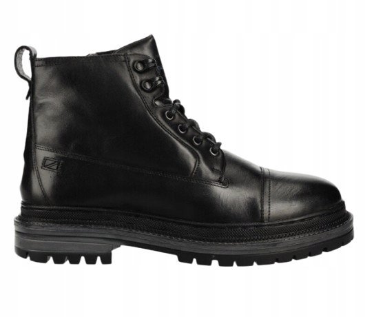 PEPE JEANS CZARNE TRZEWIKI MĘSKIE ZE SKÓRY NATURALNEJ 42 AWF