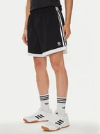 Spodenki męskie - adidas Szorty sportowe Mock Eyelet IZ4800 Czarny Regular Fit - miniaturka - grafika 1