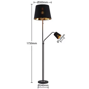 Lindby Efalia lampa podłogowa z lampką do czytania - Lampy stojące - miniaturka - grafika 2