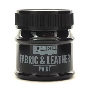 Farba do tkanin i skóry 50 ml - czarna - Zabawki kreatywne - miniaturka - grafika 1