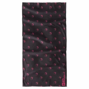 Dziecięca chusta wielofunkcyjna Jack Wolfskin PRINT HEADGEAR KIDS phantom all over - ONE SIZE - Czapki dla dzieci - miniaturka - grafika 1