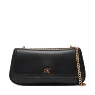 Torebki damskie - Torebka Calvin Klein Ck Convertible Chain Small Bag LV04F3172G Czarny - miniaturka - grafika 1