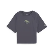 Koszulki sportowe damskie - Damska koszulka PUMA x HYROX Motion Cat PUMA Galactic Gray - miniaturka - grafika 1