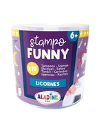 Zabawki kreatywne - Aladine Zestaw stempli "Funny Einhorn" - 6+ - miniaturka - grafika 1