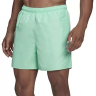 Spodnie sportowe męskie - Spodenki adidas Solid Swim HA0386 - zielone - miniaturka - grafika 1