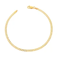 Bransoletki - Złota bransoletka pełna pancerka 19.5 cm pr. 333 - miniaturka - grafika 1