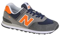 Sneakersy męskie - New Balance ML574EAF męskie sneakersy, szare, rozmiar 45 - miniaturka - grafika 1