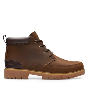Trapery Clarks Rossdale Mid 26173452 Brązowy - Botki męskie - miniaturka - grafika 1