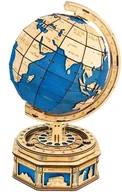 Puzzle - Robotime Globus Edukacyjny Puzzle 3D Drewiane - miniaturka - grafika 1