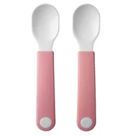 Łyżeczki - Mepal Mepal Mio Deep Pink 2 Szt Różowe Łyżeczki Dla Dzieci I Niemowląt Plastikowe - miniaturka - grafika 1