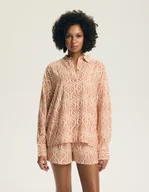 Piżamy damskie - Piżama damska Denise Henderson brzoskwiniowy M - miniaturka - grafika 1