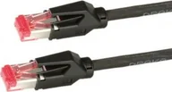 Patchcordy - Draka DRAKA Patchcord S/FTP Kat.6 H czarny 0.5m - miniaturka - grafika 1