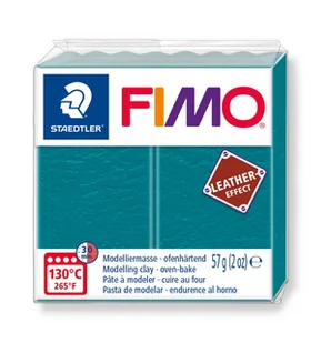 Staedtler Masa Fimo Leather effect 57g błękitna laguna - Akcesoria rzeźbiarskie - miniaturka - grafika 1