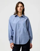 Koszule damskie - DAMSKA KOSZULA WRANGLER COOL GIRL BLOUSE DUSTY BLUE 112370779 - Wrangler - miniaturka - grafika 1