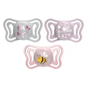 Smoczki uspokajające - 156368 SMOCZEK PHYSIO LIGHT SILIKONOWY 2-6 2SZT RÓŻOWY - miniaturka - grafika 1