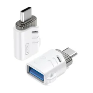 Pozostałe akcesoria do telefonów - XO adapter NB256B OTG USB - USB-C biały - miniaturka - grafika 1