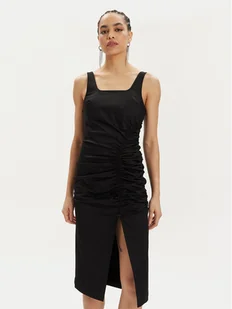 KARL LAGERFELD Sukienka letnia 241W1303 Czarny Slim Fit - Sukienki - miniaturka - grafika 1