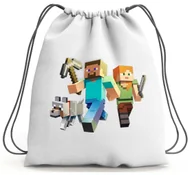 Torby szkolne - PLECAK WOREK MINECRAFT SZKOLNY NA BUTY WF - miniaturka - grafika 1