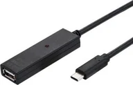 Kable USB - Kabel USB Value USB-C - USB-A 15 m Czarny - miniaturka - grafika 1