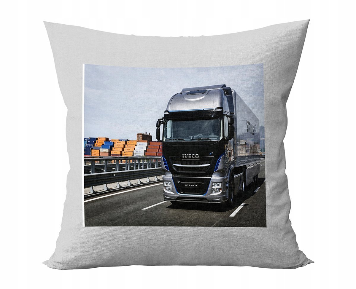 PODUSZKA PERSONALIZOWANA IVECO TIRY POMYSŁ NA PREZENT SUPER GRAFIKI
