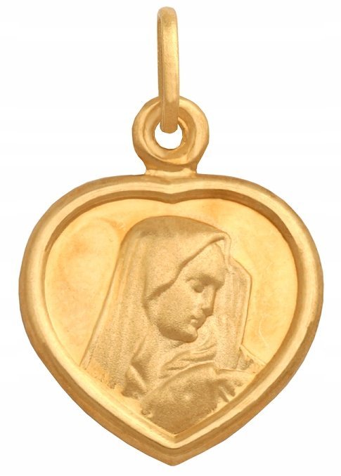 ZŁOTY Medalik Matka Boska 585 1.75 g Prezent Urodziny Grawer