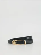 Paski - Reserved - Pasek z łączonych materiałów - czarny - miniaturka - grafika 1