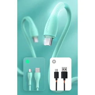 Joyroom kabel USB - micro USB 2,4 A 1 m czarny (S-1030M8) - Kable USB - miniaturka - grafika 8