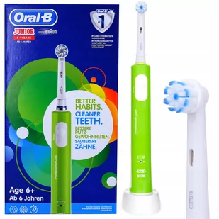 Braun Oral-B Junior (zielony) - Szczoteczki do zębów dla dzieci - miniaturka - grafika 1