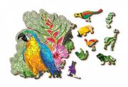 Puzzle - Wooden City Wooden City Puzzle drewniane 3D Ptaki tropikalne Tropical birds M HE0046-M - miniaturka - grafika 1