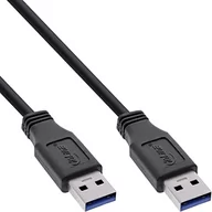 Kable USB - InLine Kabel USB Typ A męski A męski czarny 1m 35210 - miniaturka - grafika 1