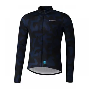 Męska Bluza Rowerowa Shimano Vertex Printed Jrsy | Black - Rozmiar Xxl - Bluzy na rower - miniaturka - grafika 1