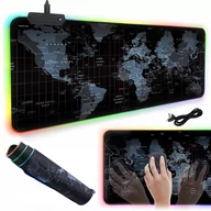 Podkładki pod mysz - PODŚWIETLANA PODKŁADKA GAMINGOWA POD MYSZ LED XXL RGB-1 - miniaturka - grafika 1