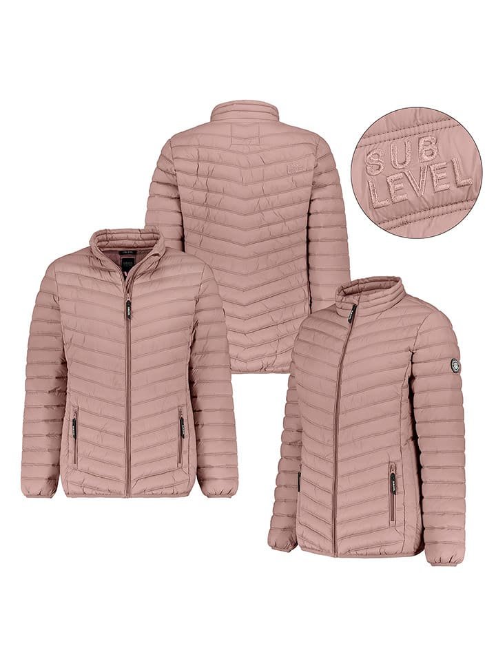 Sublevel Kurtka pikowana w kolorze szaroróżowym