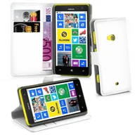 Etui i futerały do telefonów - Pokrowiec Cadorabo na telefon Nokia Lumia 625 w kolorze białym z magnetycznym zamknięciem - miniaturka - grafika 1