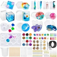 Biżuteria dla dzieci - Zestaw Foremek Do Żywicy Epoksydowej 120 Szt Form Produkcji Biżuterii - miniaturka - grafika 1