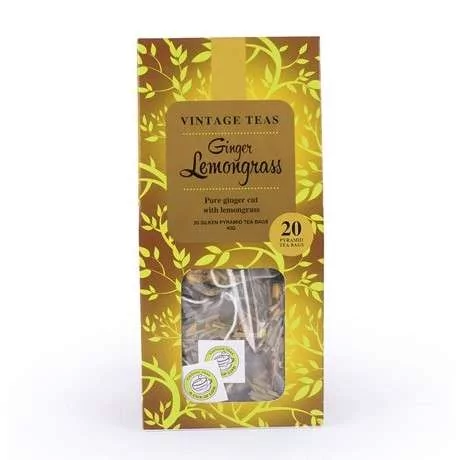 VINTAGE TEAS Ziołowa herbata Vintage Teas Ginger Lemongrass 20x2g 6968-uniw