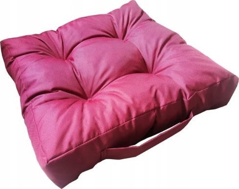 Vog Poduszka ogrodowa na krzesło wodoodporna bordowa 40x40 cm