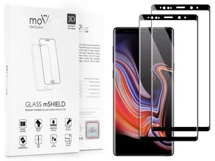 movear 2 szt. Szkło Hartowane 3D na Samsung Galaxy Note 9 N960F na Cały Ekran GLASS mSHIELD 3D S0GN9G3D12ABK2 - Szkła hartowane na telefon - miniaturka - grafika 1