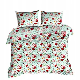 pościel z bawełny płaskiej 180x200 + 2 poszewki B 77-1 ptaszak niebieski - Pościel pościel z bawełny płaskiej 180x200 + 2 poszewki B 77-1 ptaszak niebieski - Pościel - miniaturka - grafika 1