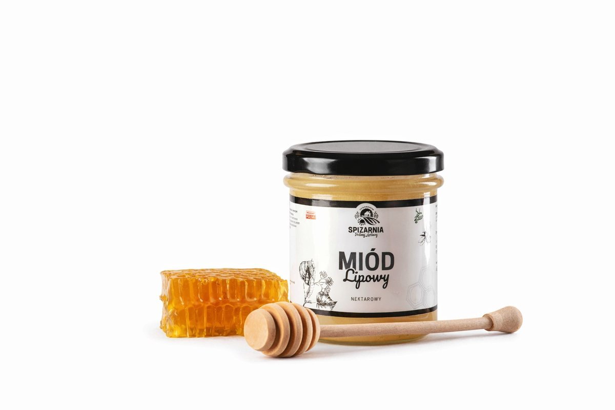 Miód Lipowy 450g Naturalny Polski Miód Na Przeziębienie Premium