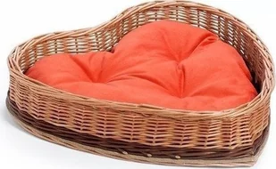 WickerPL Angel Legowisko dla kota w kształcie serca 38x28 H12 cm - Legowiska dla kotów - miniaturka - grafika 1