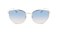 Okulary przeciwsłoneczne - CALVIN KLEIN Damskie okulary przeciwsłoneczne CK22113S, złoty/niebo, jeden rozmiar, Złoto/niebo, Rozmiar uniwersalny - miniaturka - grafika 1