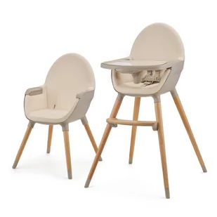 Kinderkraft, Fini 2, krzesełko do karmienia, Beige - Krzesełka do karmienia - miniaturka - grafika 1
