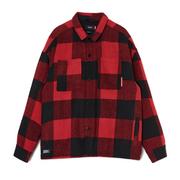 Koszule męskie - Cropp - Czerwono-czarna koszula w kratę - Czerwony - miniaturka - grafika 1