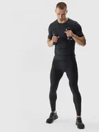 Spodnie sportowe męskie - Męskie legginsy treningowe 4F 4FWAW24TFTIM273 - czarne - miniaturka - grafika 1