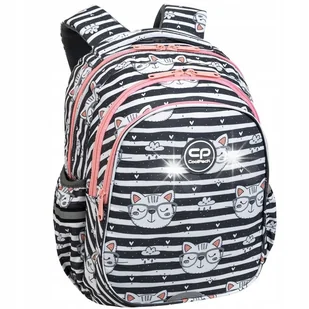 PLECAK SZKOLNY TORNISTER KOT Z KOTKIEM KLASA 1 3 - Plecaki szkolne i tornistry - miniaturka - grafika 1